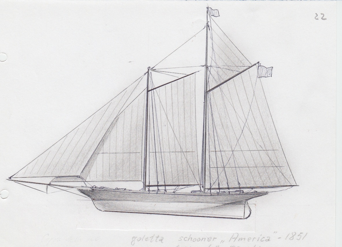 204 Goletta schooner 'America' - 1851 - Coppa delle 100 ghinee
